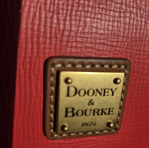 Dooney & Bourke Pinkish-Red Leather Handbag - Picture 5 of 9